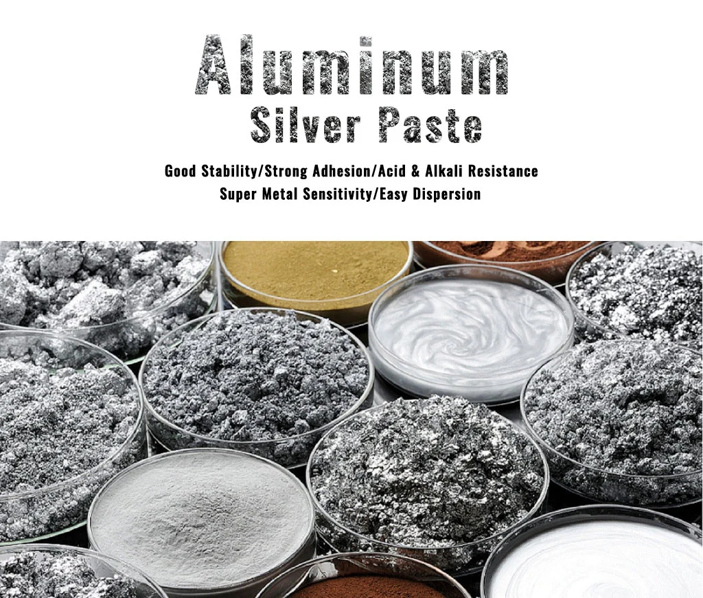 Silver Silk Effect Aluminium Paste for Inks, Paints, Metallic Whiteness Aluminum Paste